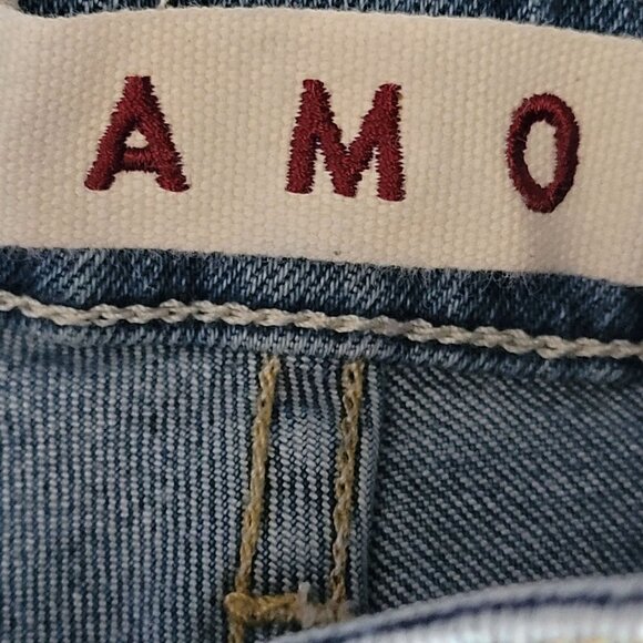 Amo Jeans Womens Size 25 Chloe Crop Medium Wash Button Fly - Picture 6 of 13